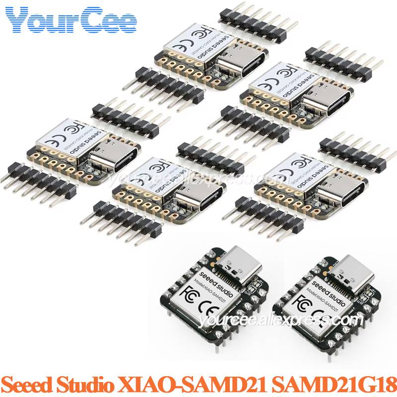 5pcs/1pc Seeeduino XIAO SAMD21 SAMD21G18 Nano Seeed Cortex M0 32 Bit Microcontroller Development Board Module for Arduino Type-C