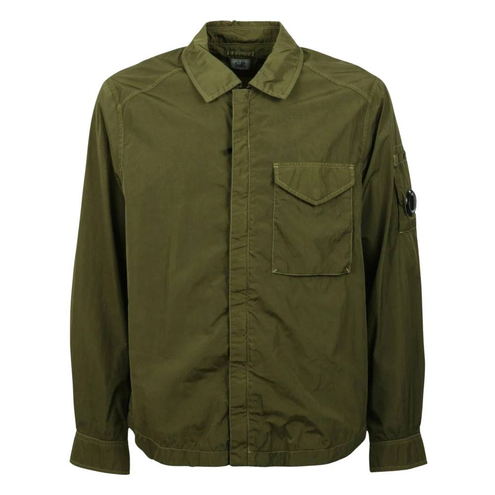 C.P. Company Chrome-R Zipped Lens Overshirt - Skjorter - Herre - Grøn - L -