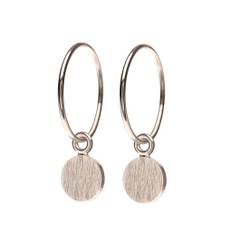 Spot creole earrings. Sterling silver. Scherning Copenhagen