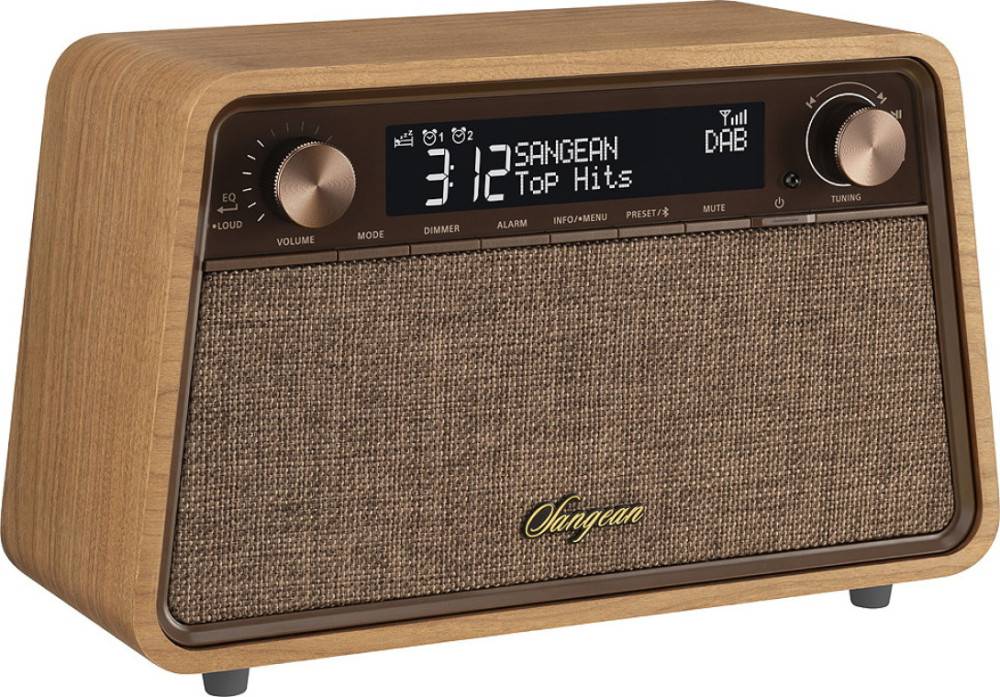 Sangean WR-201D Natural Cherry - Ljus Trä