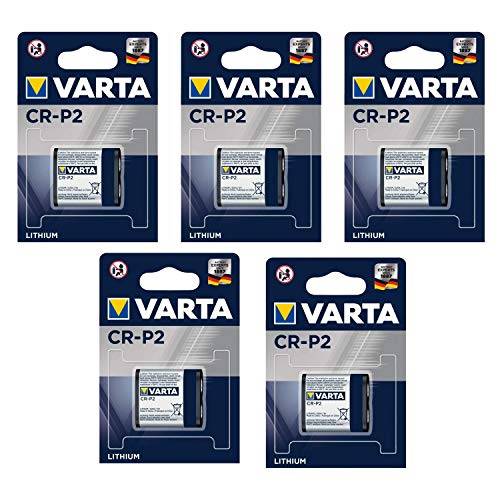 VARTA Set med 5 blåsare 1 fotobatteri "Professional Lithium" CR-P2 6 V