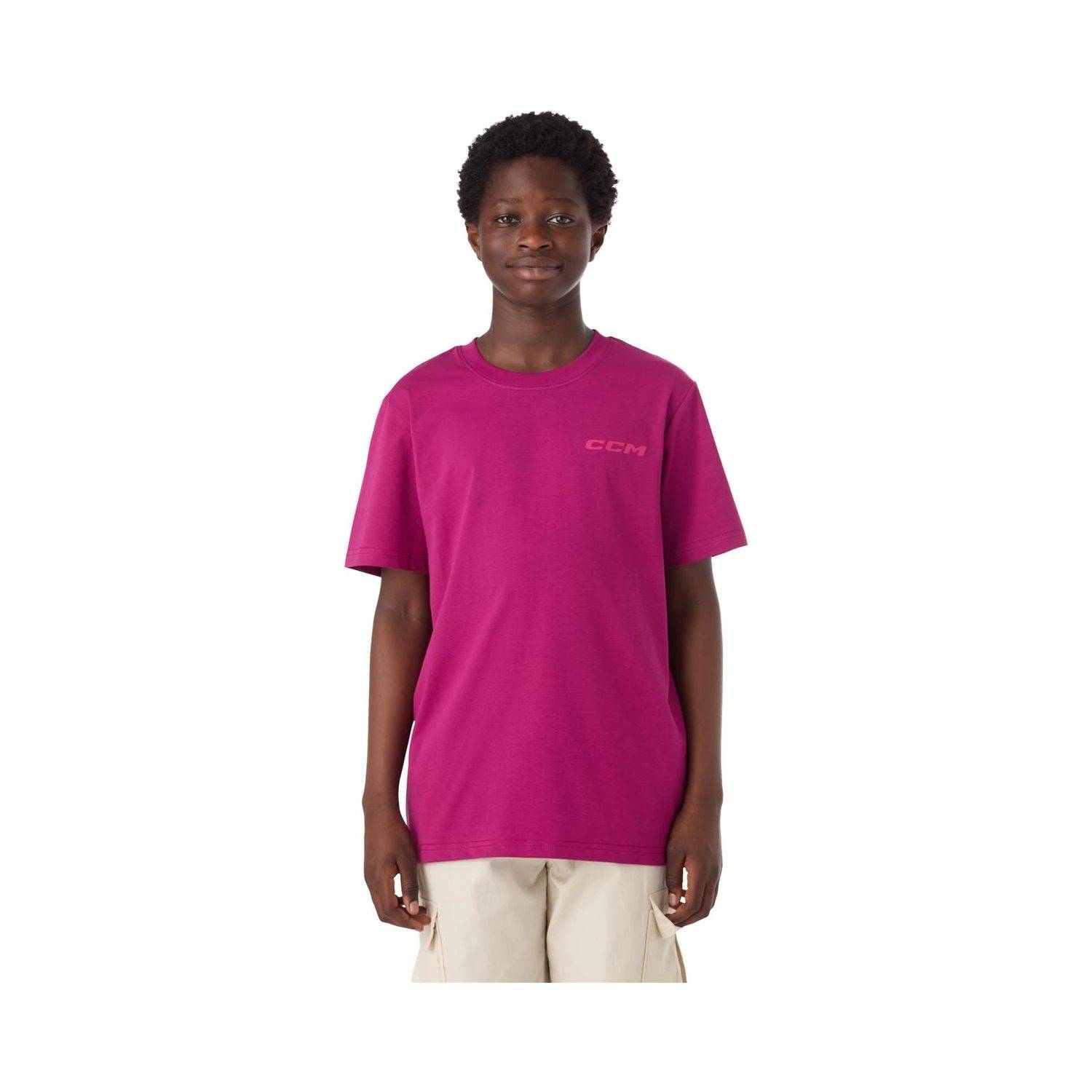 CCM T-Shirt Casual Jr Boysenberry