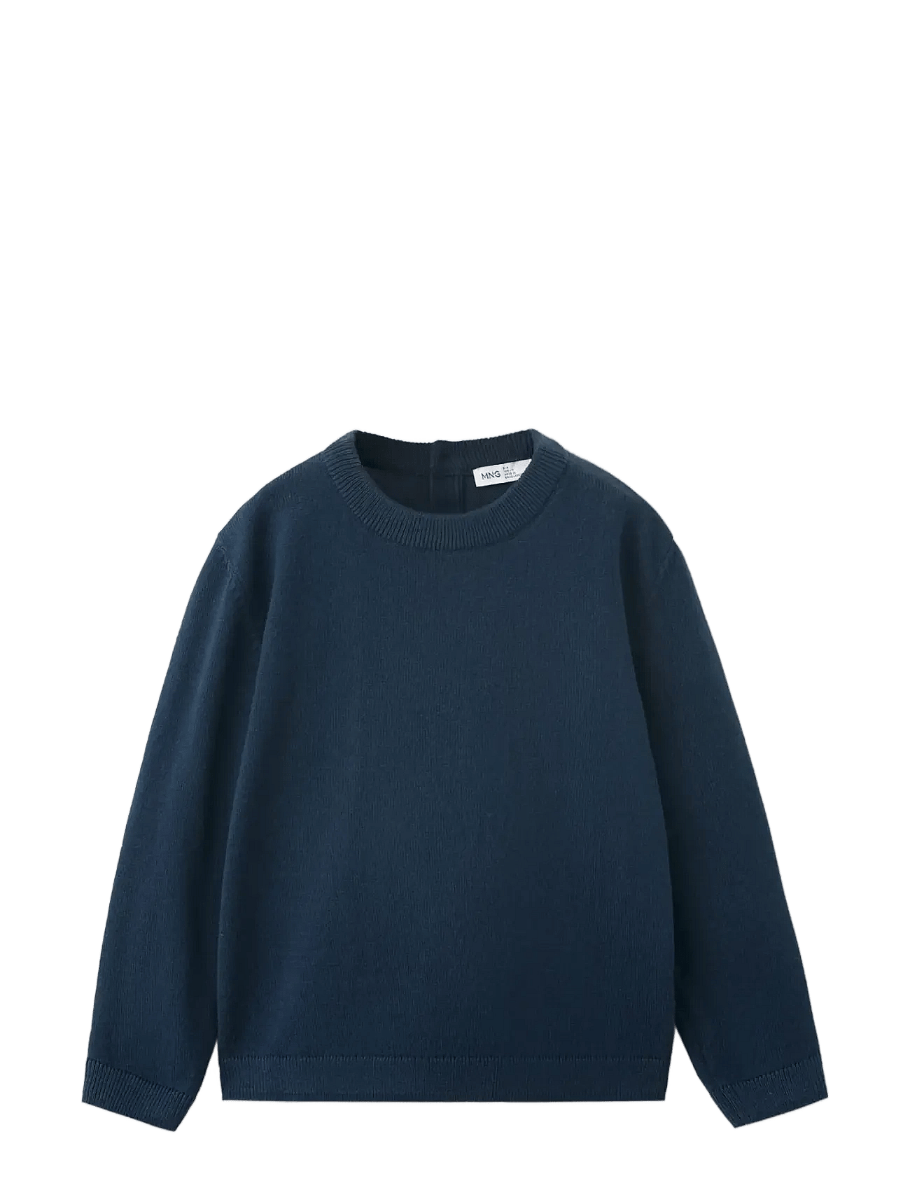 Mango Medium-Knit Cotton Sweater - Navy - 18-24M