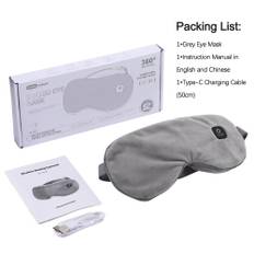 Electric Heating Eye Mask Warm Compress Eye Massage Device Smart Timing Cordless Heated Eye Mask For Dry Eyes Sleeping Shade