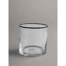 Ljuslykta M - Harmony (clear/black) (Storlek: 10 x 10 cm)
