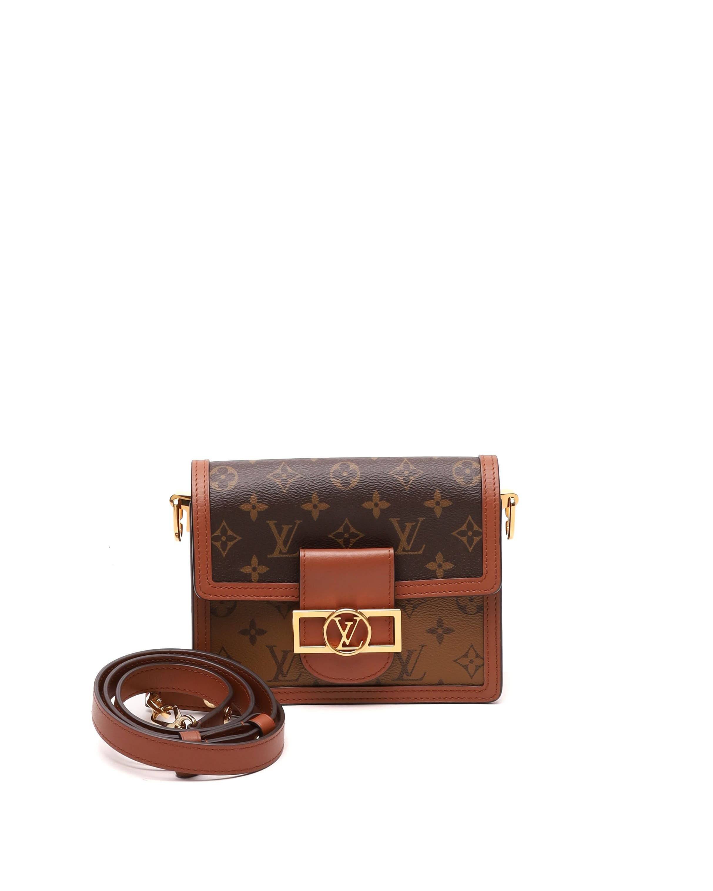 Louis Vuitton Monogram Reverse Mini Dauphine Bag - Brown - One Size