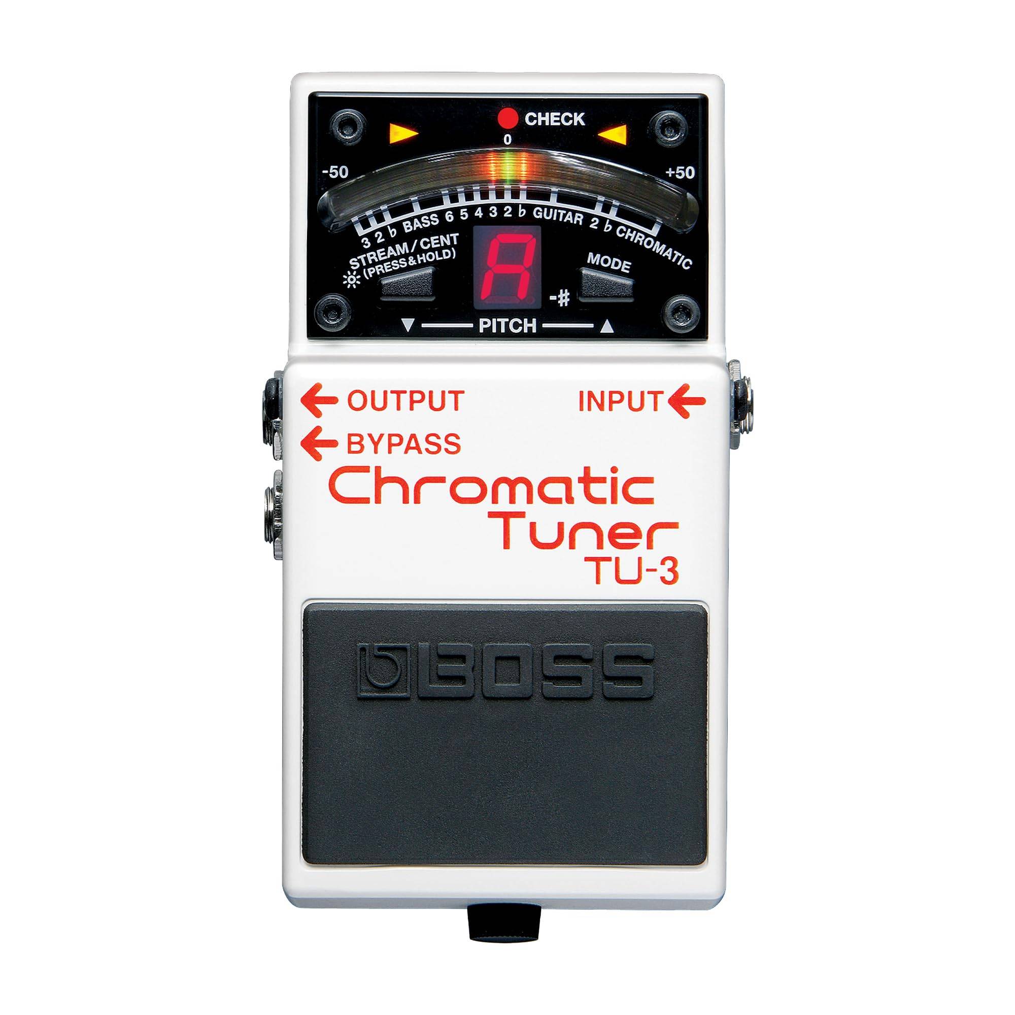BOSS Chromatic Tuner Pedal Black TU-3 svart