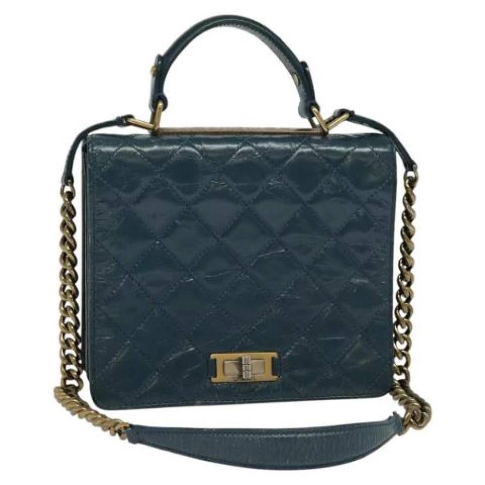 Chanel Vintage Pre-owned Laeder chanel-tasker - Vintage - Dame - Grøn - ONE SIZE - Uld