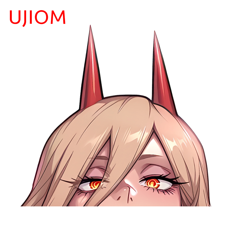 UJIOM Power Peeking Girl Wall Sticker Artistic Fashionable Enchanting Scratch Proof PVC Decal Vinyl High Quality DIY Decor