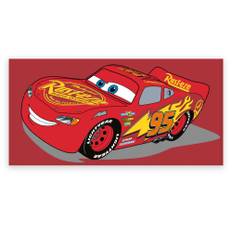 Badhandduk - Blixten McQueen handduk - Bilar - 70x140 cm - 100% mjuk bomull - Licens / Motiv (70x140 cm)