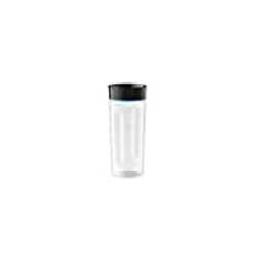 Braun MultiQuick 5 Vario Fit sportflaska med drickslock – Smoothie-mugg för resor, diskmaskinssäker, 600 ml, svart/blå