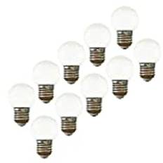 10 x E27 genomskinliga päron 2 W vit LED 200 LM färgade glödlampor som motsvarar 20 W halogen lämplig för dekoration AC 220 V-240 V ..