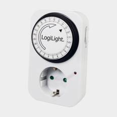 Timer för eluttag / inomhustimer LogiLink LogiLight, mekanisk, 24h, 230 V / 3500 W / 16A