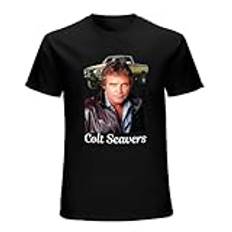 "High End" T-shirt Colt Seavers Lee Majors The Fall Guy vuxen svart, svart, M