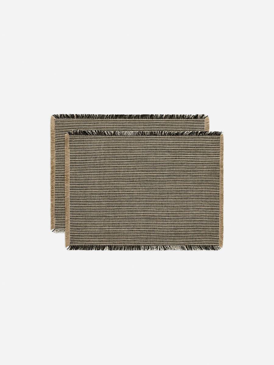 ARKET Bordstabletter I Linneblandning, 2-pack -Beige, 35x48