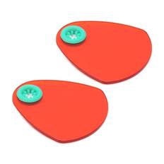 2pcs Dental Light Curing Plate Dental Light Shading Board Dental Instrument Accessory Red