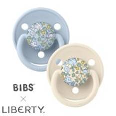 BIBS X LIBERTY De Lux 2-pack, Eloise - Baby Blue Mix, one size