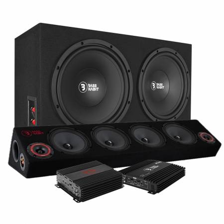 Bass Habit raggarpaket med 6.5" raggarplanka, baslåda med RA1200W