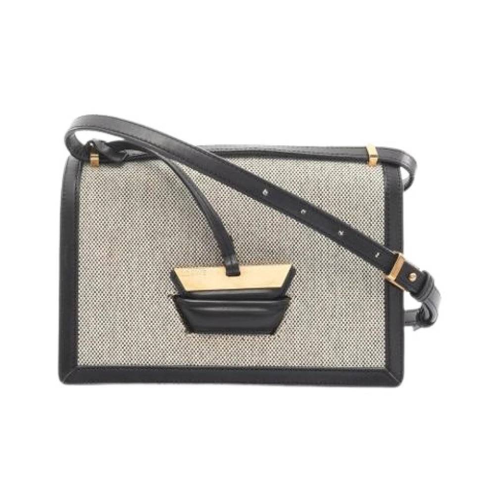 Loewe Pre-owned Pre-owned Canvas Skuldertaske - Vintage - Dame - Beige - ONE SIZE - Uld