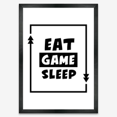 #2 Eat sleep game repeat - Plakat