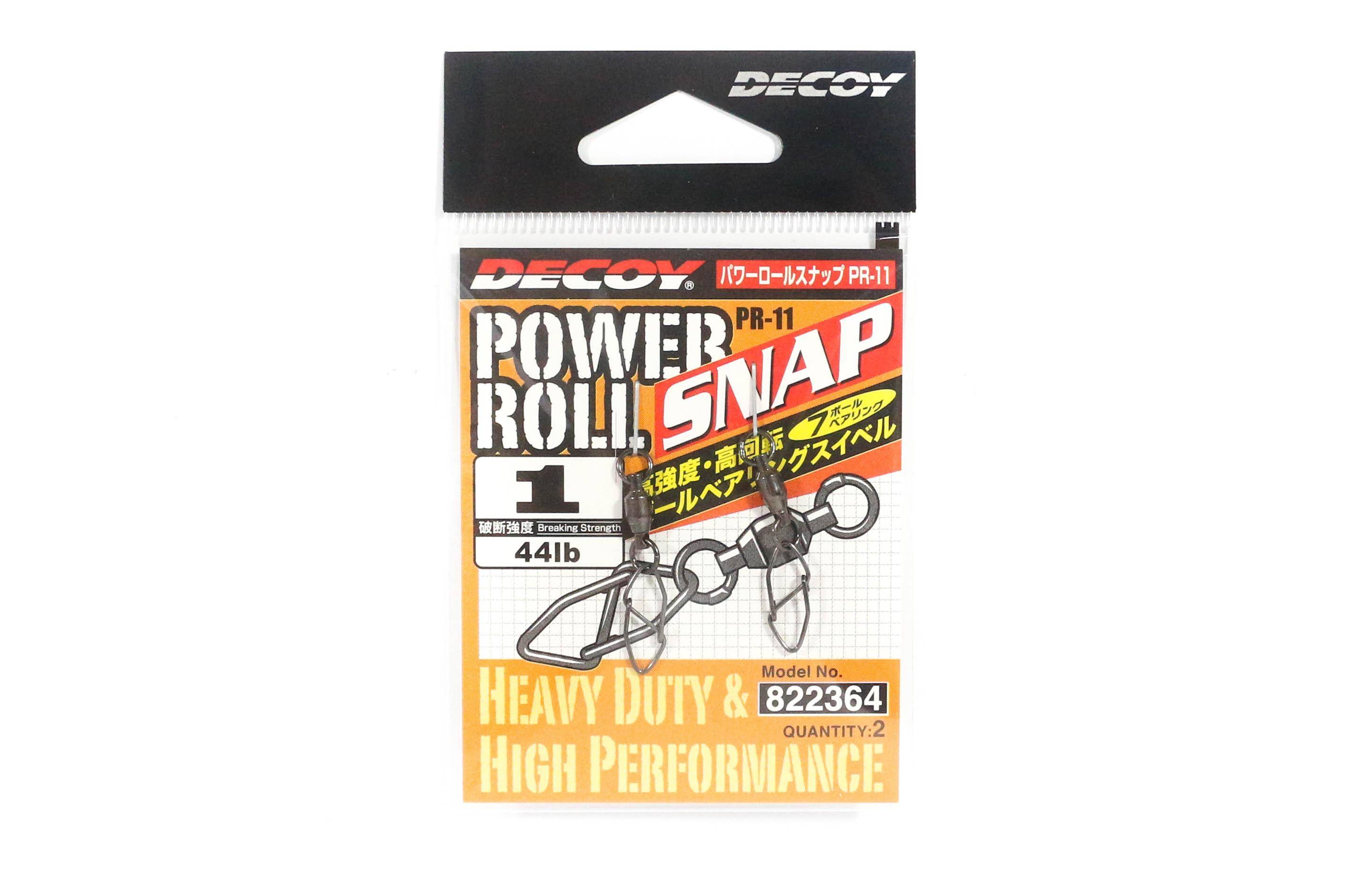 Decoy PR-11 Power Roll Snap Kullager Swivel med Snap Storlek 1 (2364)