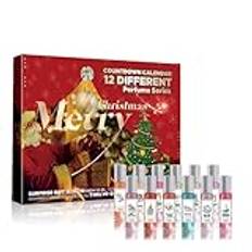 Adventskalender Parfum 2024 kvinnor, feromone parfym Woman, Eau De Parfum set för kvinnor, julklappar till kvinna Perfume, 2024 uppgradering secret feromon parfym-set – 12 stycken