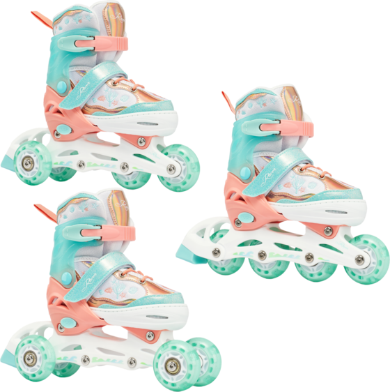Raven 3In1 Isla (Front Led Wheel) Inlines Orange - 34-37
