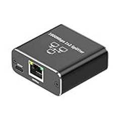 loweo Gigabit Ethernet Splitter 1 In 2 Out, 1000Mbps- LAN/Internetkabel Splitter - Cat5/6/7-Splitter, RJ45-Nätverksförlängning Hållbar