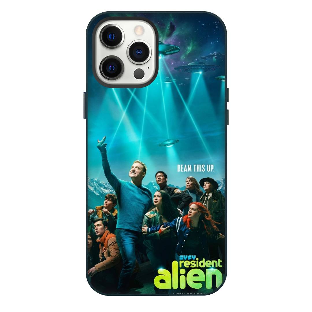 Resident Alien Phone Case For iPhone Samsung Galaxy Pixel OnePlus Vivo Xiaomi Asus Sony Motorola Nokia - Resident Alien Resident Alien Characters Beam This Up Series Poster.