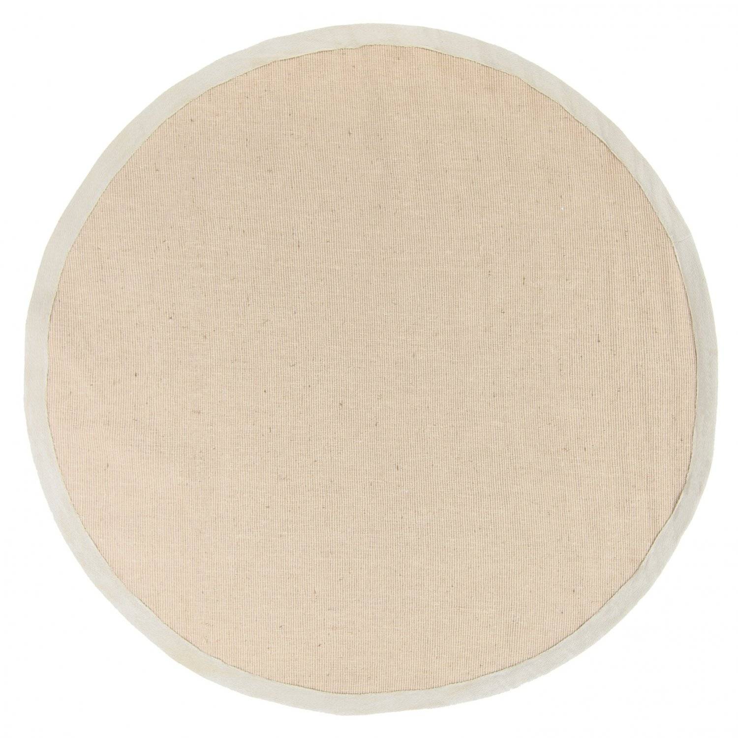 Rund matta (sisal) - Agave (beige/grå) (Storlek: Ø 160 cm)