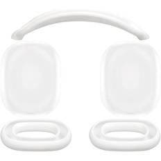 Beskyttende sæt til AirPods Max, cover + TPU-etui + silikonecover, svedafvisende tilbehør, nem at vaske, anti-ridse