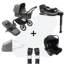 Bugaboo Fox 5 Black Forest Green 3 in 1 Bundle