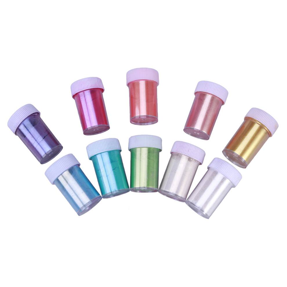 10 Ftp Mineral Makeup Pigment Mica Puder För Hantverk Naglar Läppstift