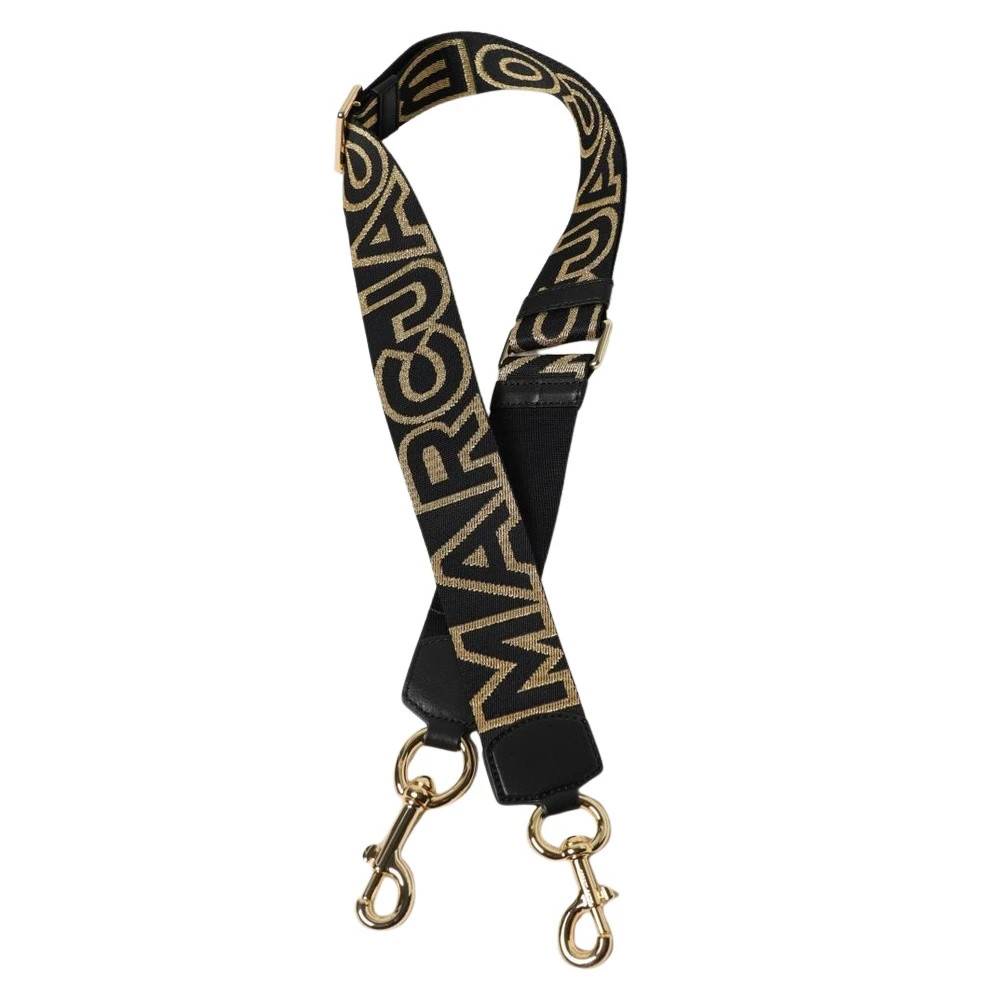 Marc Jacobs Outline Logo Webbing Strap - Tasker - Dame - Sort - ONE SIZE - Bomuld
