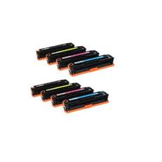 Rabattpaket! HP 128A - 2 x 4 färg BK-C-M-Y - Kompatibel - 128A - 11.800 sidor