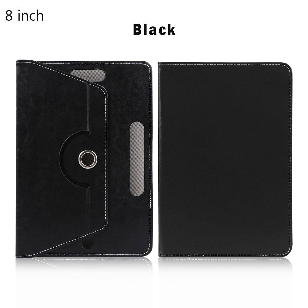 360° Roterande PU Fodral för Samsung Galaxy Tab - 8 tum svart