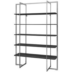 Square Silvergrå Black Oak - Bokhylla