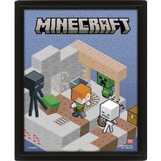 MINECRAFT (SWITCHING TERRAIN) LENTICULAR POSTER FLIP - Klar til levering - Prismatch