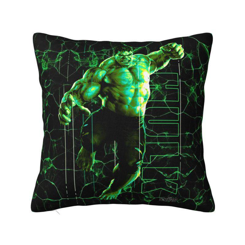 Anpassad Hulk Den Otrolige Glow Kuddfodral Kuddeöverdrag Fyrkantigt Kuddfodral green