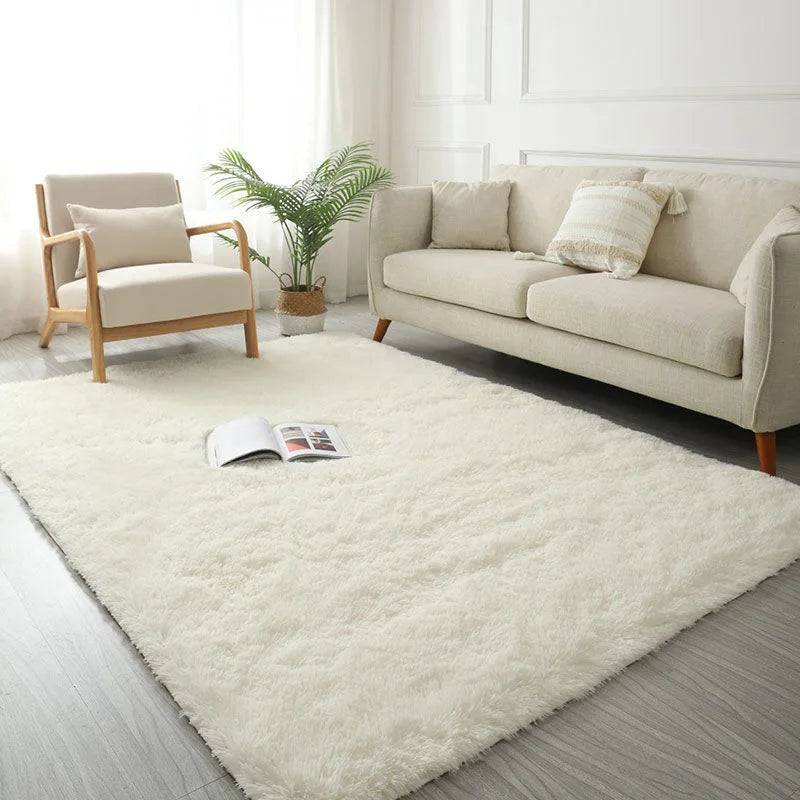 Modern Living Room Large Carpet Long Hair Children's room Carpets Bedroom Furry Decoration Rug - 2042-Cream Color / 120x200cm 47x78inch