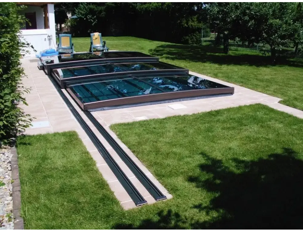 Pooltak Mästare PLUS 4×8 enkelskena, 6mm klarplast