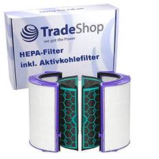 HEPA-filterbyte + aktivt kolfilter kompatibel med Dyson Pure Cool TP04 TP05 HP04 HP05 DP04 DP05 luftrenare ersätter 969048-03 969048-01