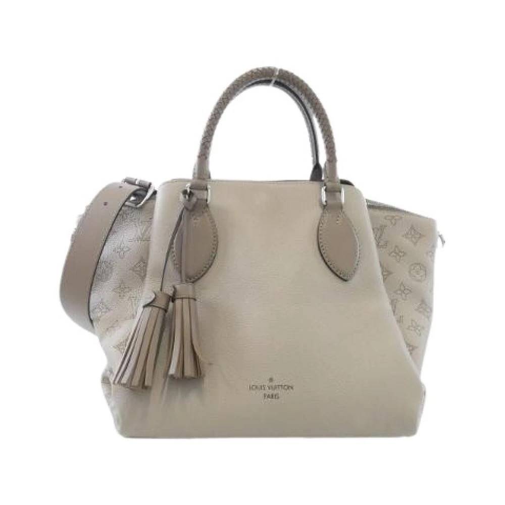 Louis Vuitton Vintage Pre-owned Mahina Calf Shoulder Bag - Vintage - Dame - Beige - ONE SIZE - Uld