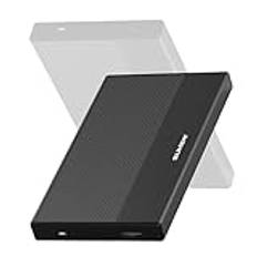 SUHSAI Extern hårddisk 320 GB HDD Backup Data – 2,5" USB 3.0 bärbar hårddisk kompatibel med Mac, stationär dator, PC, PS4, PS5, Xbox One (svart)