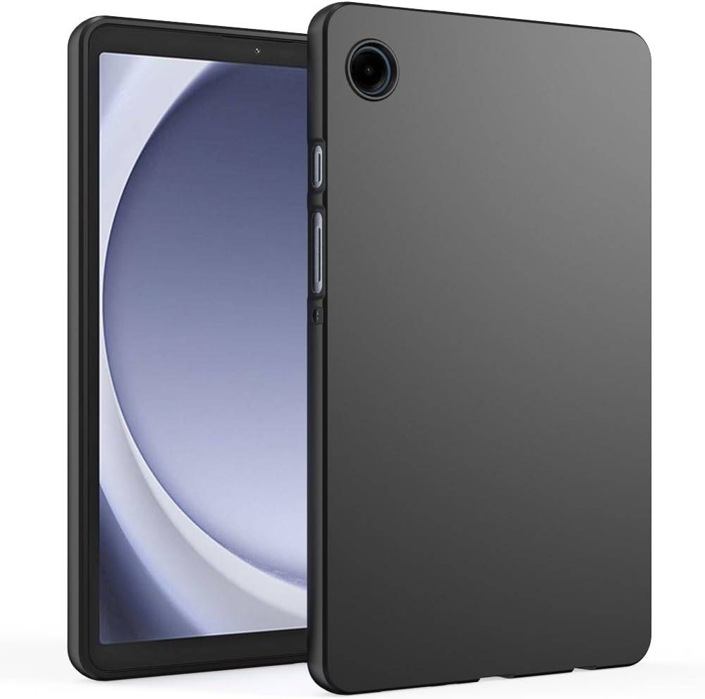 Mjukt Fodral För Samsung Galaxy Tab A9 Plus 10.9 S7 S8 S9 FE Plus Ultra 12.4 Silikon TPU Svart Skyddande Skal Baksideskydd