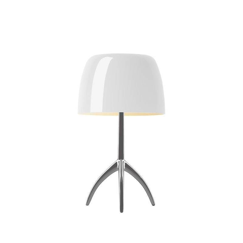 Foscarini Lumiere Piccola Bordslampa Aluminium/Varmvit Dimmer E14
