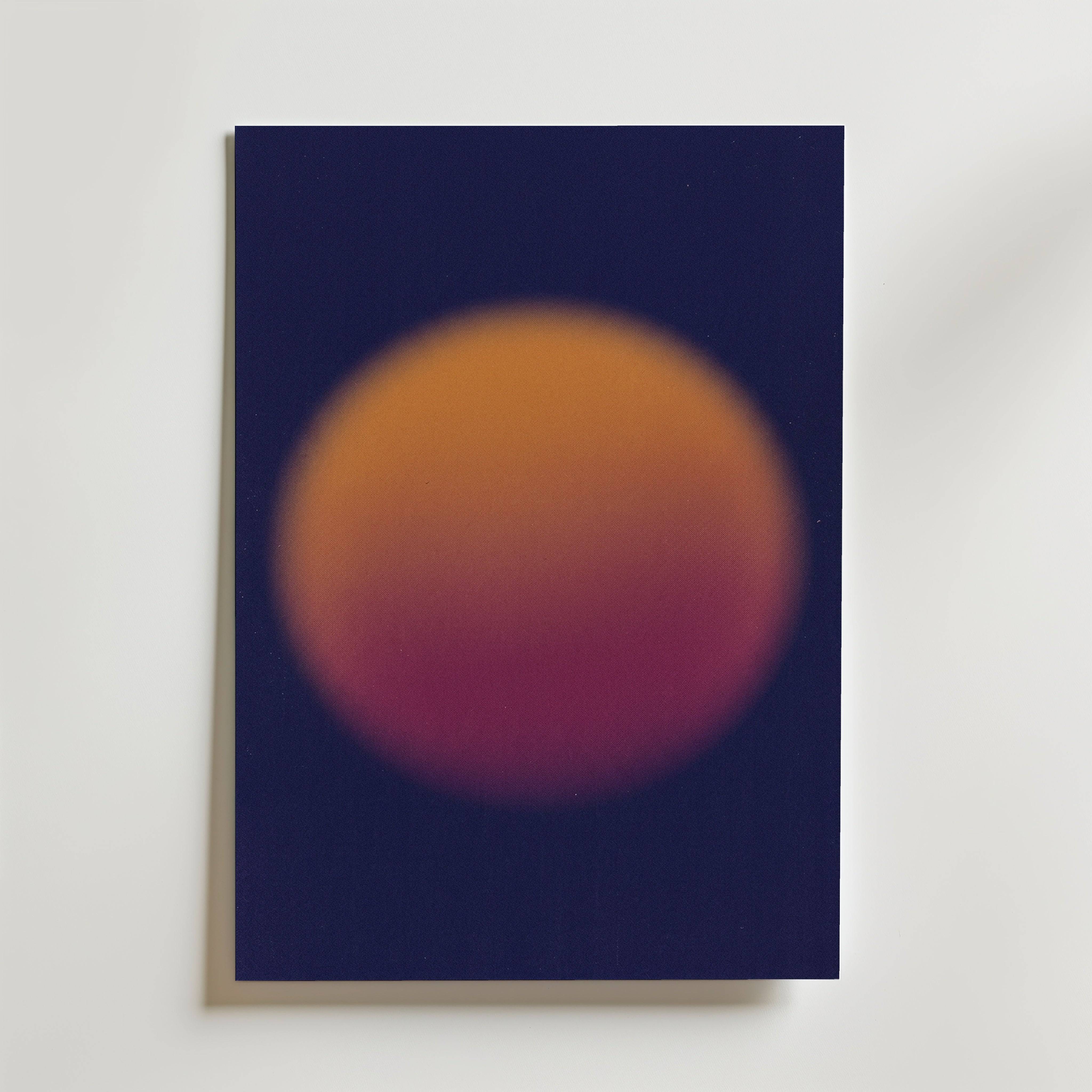 Amber Eclipse - Premium Canvas 21x30 cm