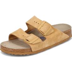 Birkenstock Uni Arizona Soft Insole Latte Cream 7 Narrow Suede, Cream,
