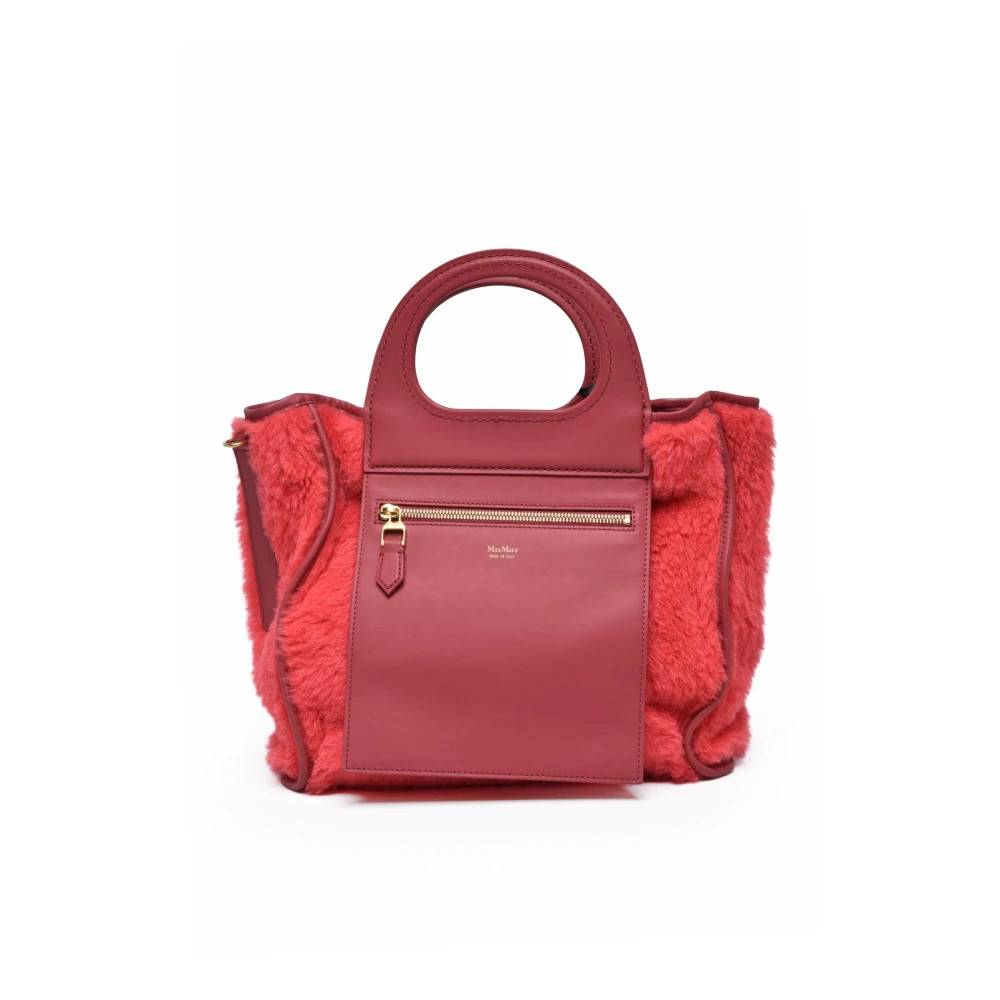 Max Mara Graces Håndtaske - Tasker - Dame - Rød - ONE SIZE - Uld