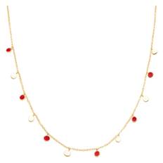 Boho Halskæde - Passion Red - Onesize